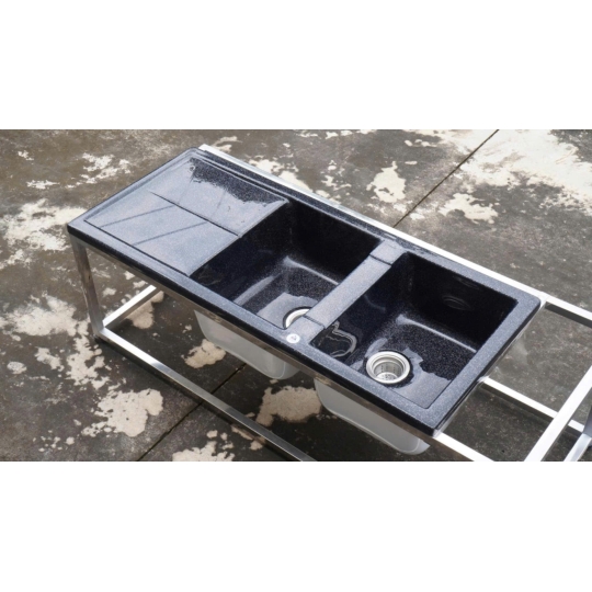 Chậu Đá Tối Giản Hikari – 2 Ngăn Bàn Chờ S2NC-05