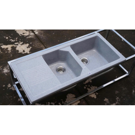 Chậu Rửa 2 Ngăn Sabi Grey – Thẩm Mỹ Wabi-Sabi S2NC-07