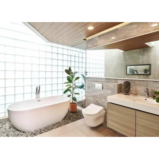 Gạch Kính Lấy Sáng Vân Mây