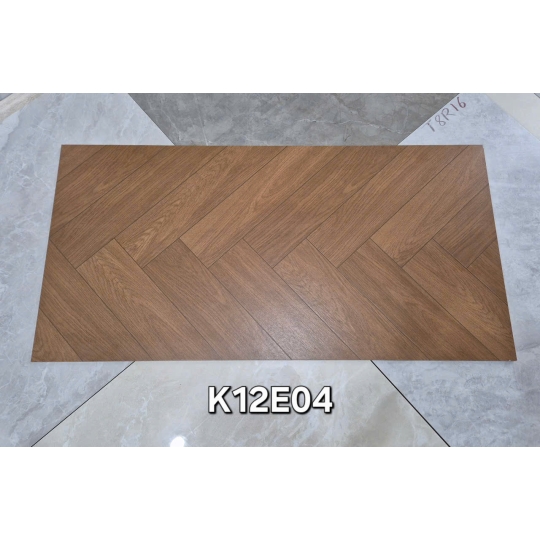 Gạch 60x120cm vân gỗ Indochine Teak K12E04   – Nâu trầm sang trọng