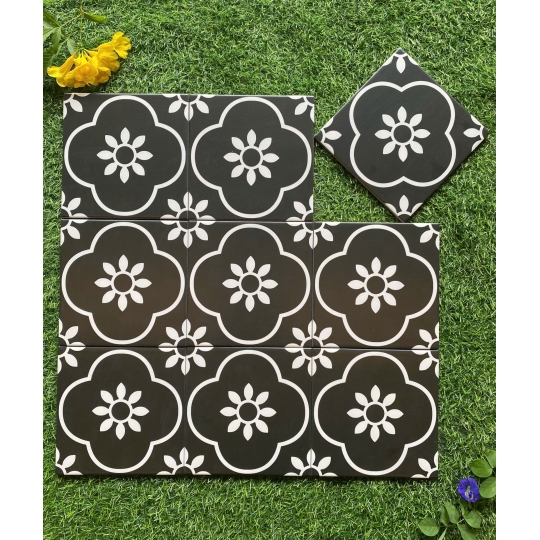 Gạch bông hoa cúc đồng tâm 200x200mm GB 197