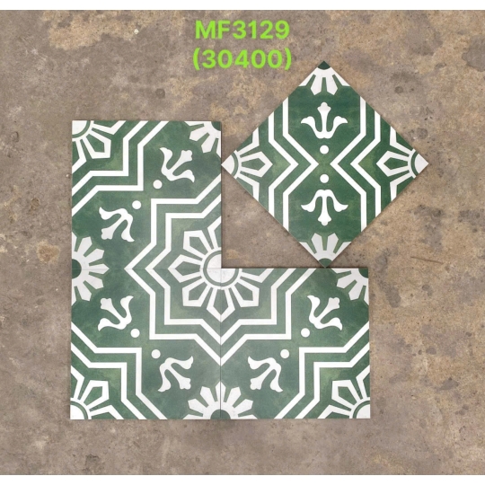 Gạch Bông Cổ Điển 300x300mm Hoa Văn Lớn GB 30400