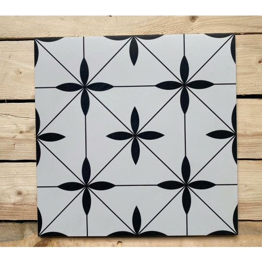 ⚪⚫ GẠCH BÔNG HOA THỊ – TINH GIẢN TRONG MỌI KHÔNG GIAN 300x300mm BHHOMETILES