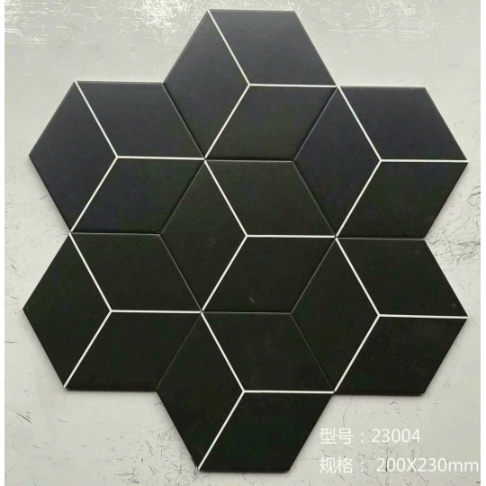 🖤 GẠCH LỤC GIÁC 20x23cm 3D MÀU ĐEN – BIỂU TƯỢNG CỦA PHONG CÁCH TỐI GIẢN HIỆN ĐẠI BHHOMETILES