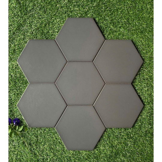 Gạch Lục Giác 20x23cm Màu Xám Bóng LG 23008