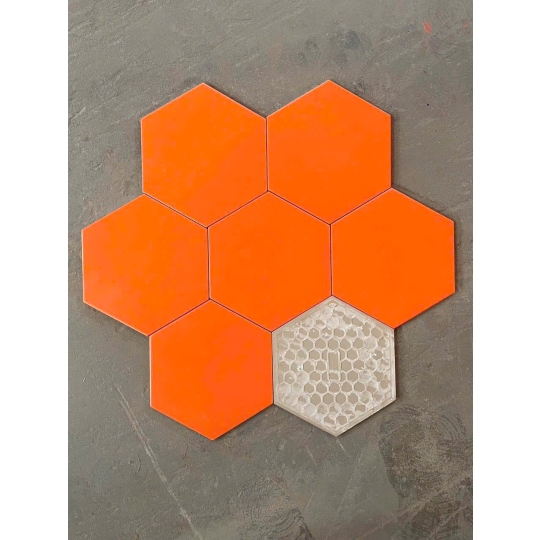 Gạch Lục Giác 20x23cm Màu Cam San Hô LG 23203