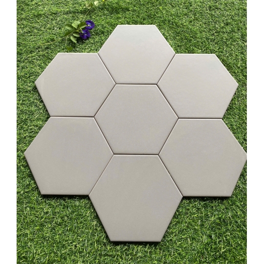 Gạch Lục Giác 20x23cm Màu Xám Bóng LG 23008