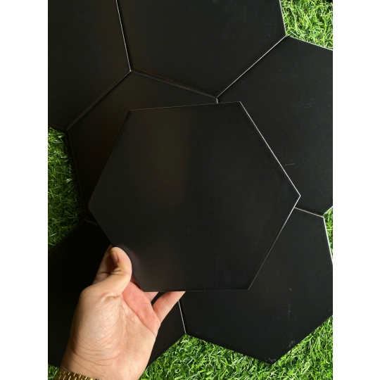 ⚫ GẠCH LỤC GIÁC 20x23cm PORCELAIN ĐEN NHÁM – SẮC MÀU CỦA SỰ TINH TẾ VĨNH CỬU BHHOMETILES