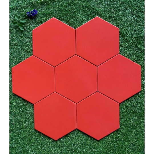 Gạch Lục Giác 20x23cm Màu Đỏ Tươi LG 23205