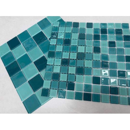Gạch Mosaic 300x300mm Xanh Đại Dương 25x25mm – Hơi Thở Của Sự Tĩnh Lặng
