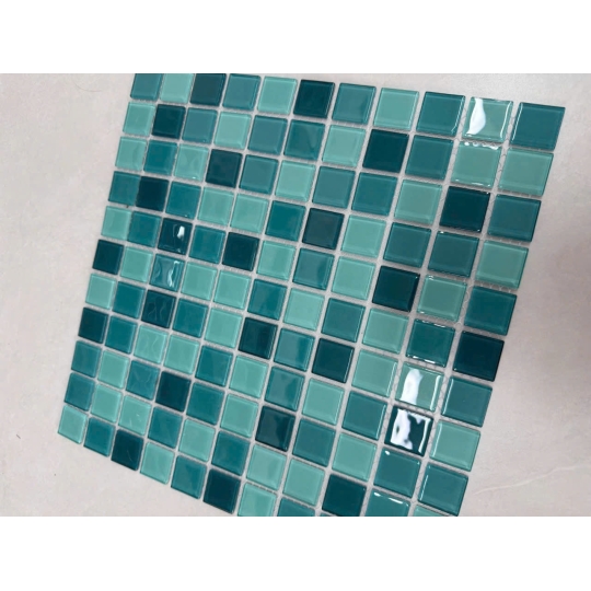 Gạch Mosaic 300x300mm Xanh Đại Dương 25x25mm – Hơi Thở Của Sự Tĩnh Lặng