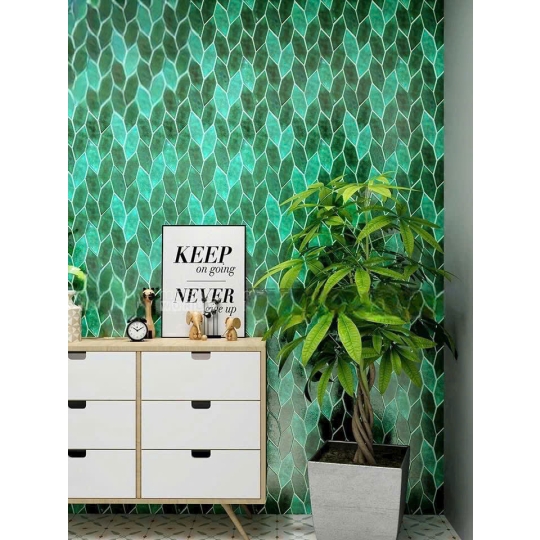 GẠCH MOSAIC MHL 15 – SẮC XANH NGỌC LOANG ĐỘC BẢN BHHOMETILES