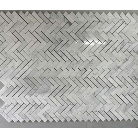 Gạch Mosaic Đá Tự Nhiên Xương Cá XC28 – Tinh Tế Trong Từng Đường Ghép