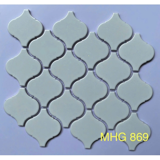 ✨ Gạch Mosaic Gốm MHG 869 – Hơi Thở Cổ Điển, Sắc Trắng Thanh Lịch BHHOMETILES
