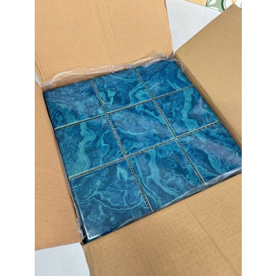 🌊 Gạch Gốm Mosaic MHG1088 – Hiệu Ứng Vân Nước Đại Dương BHHOMETILES