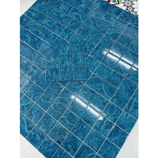 🌊 Gạch Gốm Mosaic MHG1088 – Hiệu Ứng Vân Nước Đại Dương BHHOMETILES