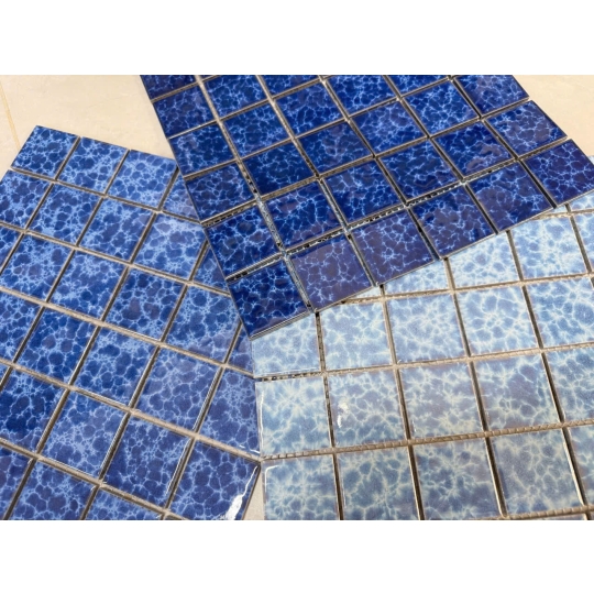 🌊 Bộ Sưu Tập Gạch Gốm Mosaic Hồ Bơi – Xanh Lam Tinh Khiết BHHOMETILES