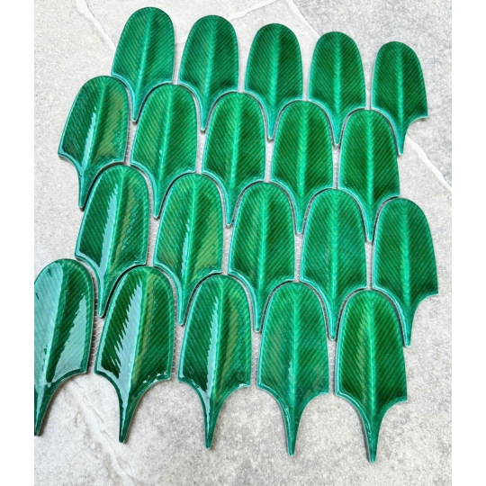 🌿 Gạch Mosaic Lá MHL 33 – Vẻ đẹp thiên nhiên trong từng đường nét BHHOMETILES