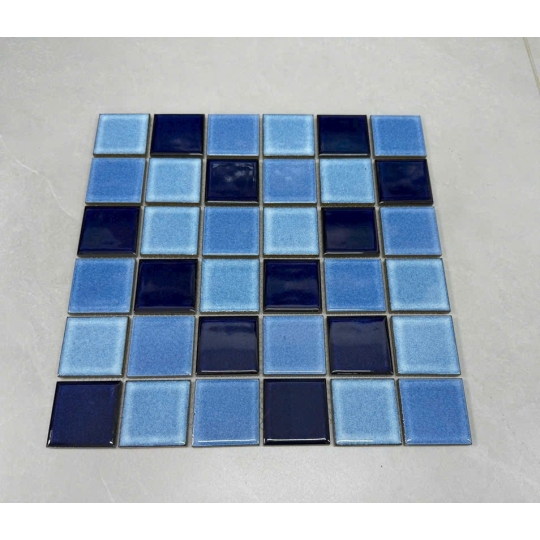 Gạch Mosaic Hồ Bơi  Xanh Biển MHG 668 – Sắc lam của sự thư giãn và tinh tế BHHOMETILES