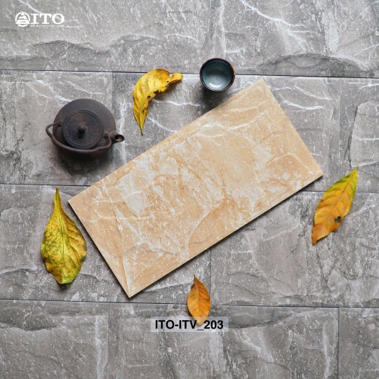 Gạch 𝗜𝗧𝗢 𝟮𝟬𝘅𝟰𝟬cm – ITV 203 Màu Vàng Giả Đá Mang Giá Trị Thẩm Mỹ Và Phong Thủy Cho Công Trình ✨