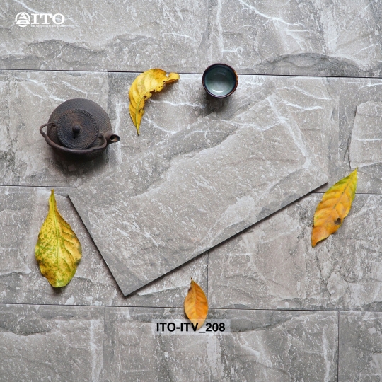 Gạch 𝗜𝗧𝗢 20x40cm  𝗜𝗧𝗩 208 – Gạch Giả Đá Tone Xám Mang Vẻ Đẹp Kiến Trúc Hiện Đại ✨