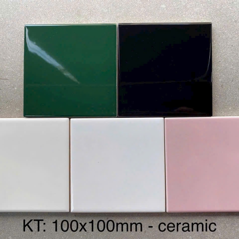 ✨ GẠCH THẺ 10×10CM BHHOMETILES – BỀ MẶT BÓNG, MÀU SẮC CÓ GU