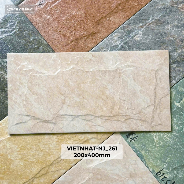 Gạch Việt Nhật 20×40cm – NJ_261 | Vân đá tone kem ngà tự nhiên ngôn ngữ thiết kế bền vững theo thời gian Bhhometiles