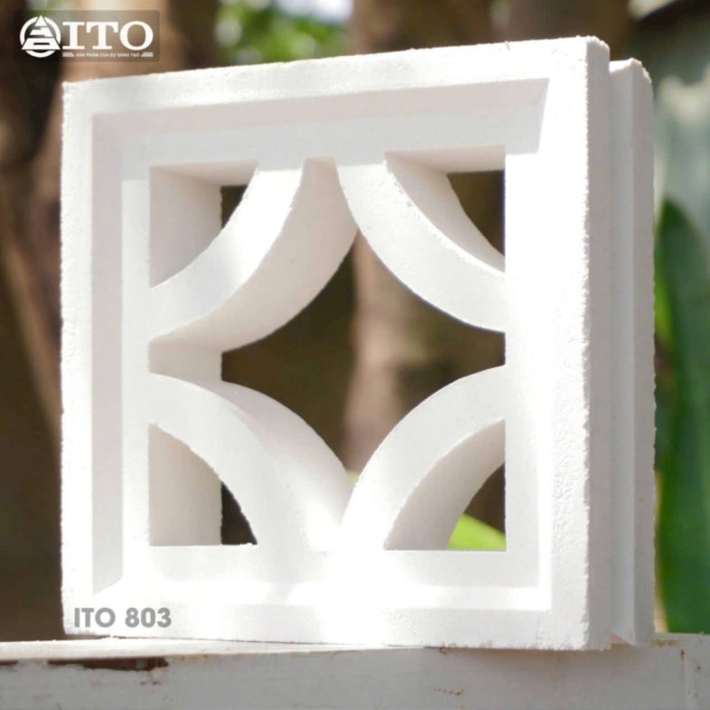 Gạch Bông Gió Ito 803 – Hiệu Ứng Hình Học Tạo Nên Chiều Sâu Kiến Trúc Bhhometilles