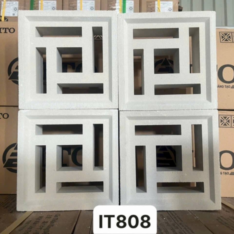 Gạch Bông Gió Ito GB 808 – Hình Khối Tối Giản Tạo Nên Chất Riêng Cho Kiến Trúc Bhhometiles