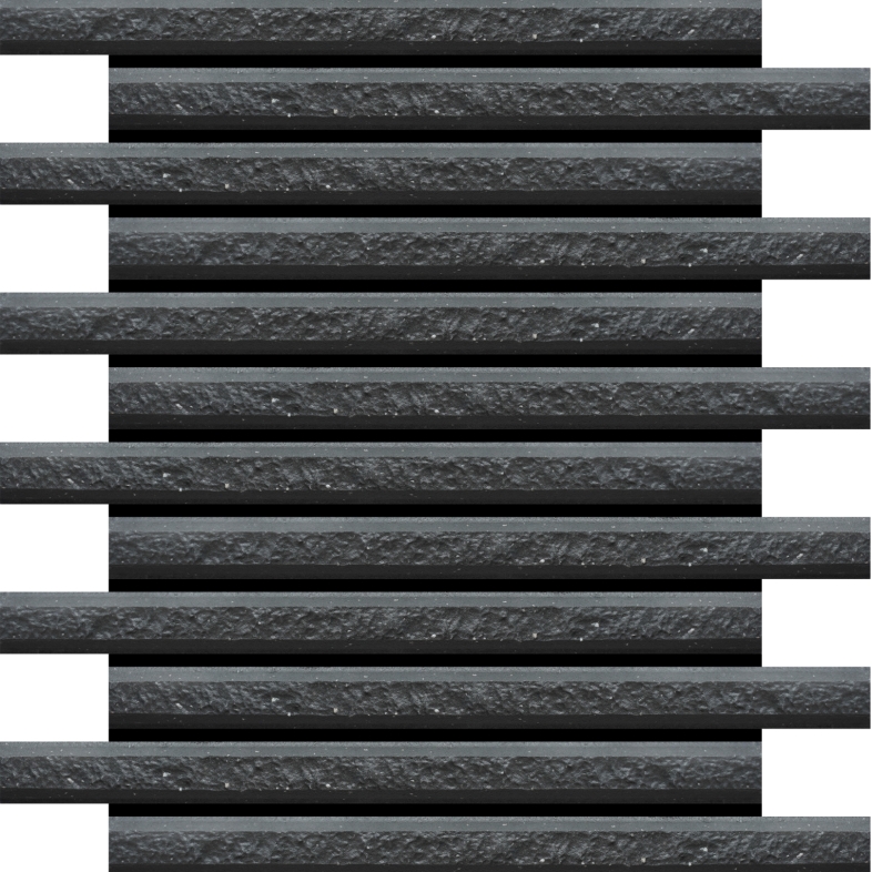 Gạch Vỉ Đũa HBK 22510 Màu Đen Nhám 322x245mm – Cá Tính, Chịu Nắng Mưa Cực Tốt