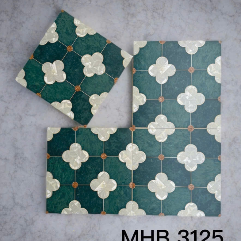 GẠCH BÔNG CỔ ĐIỂN MÀU RÊU GB 3125