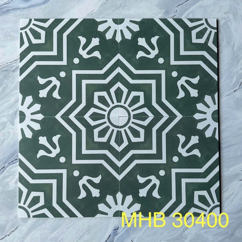 Gạch Bông Cổ Điển 300x300mm Hoa Văn Lớn GB 30400