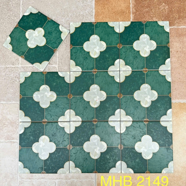 Gạch bông vintage tone xanh lam 200x200mm GB 2149