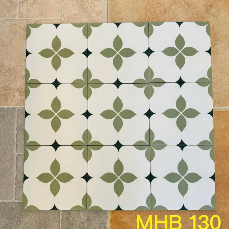 Gạch bông hoa văn thổ cẩm 200x200mm GB 130