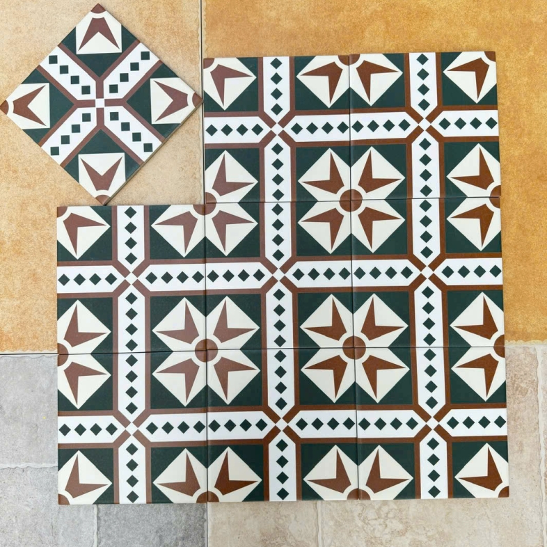 Hoa văn phong cách Gothic 200x200mm – Họa tiết cầu kỳ GB 378