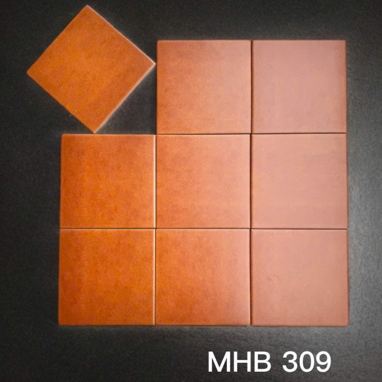 Gạch bông 200x200 – Họa tiết đất nung nâu đỏ GB 309