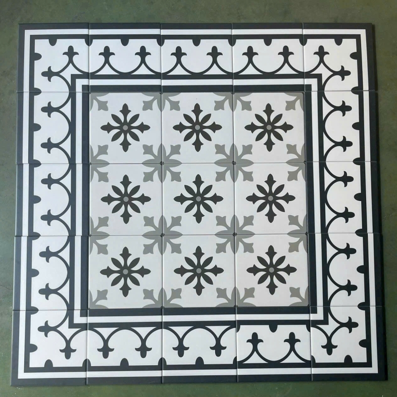 GẠCH VIỀN VÀ GÓC ĐẸP CHO GẠCH BÔNG 200X200MM