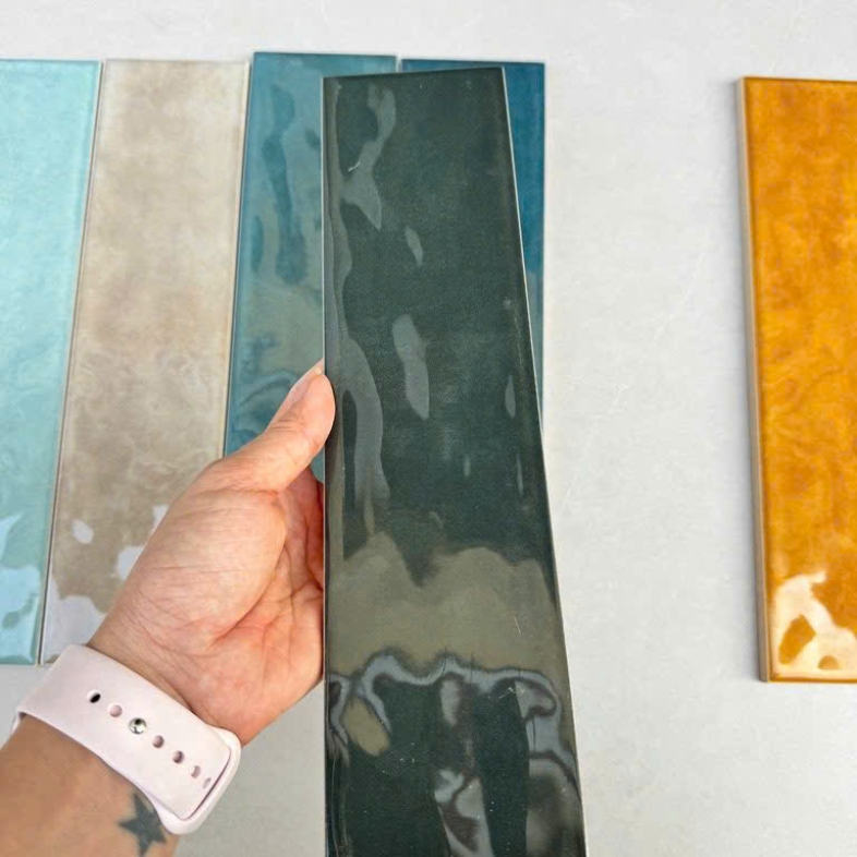 Gạch Thẻ Xanh Rêu 75x300mm – Làn Gió Lạ Cho Không Gian Vintage AQUA P5