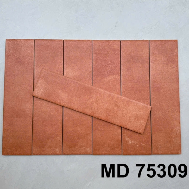 Gạch Thẻ Terracotta 75x300mm – Vẻ Đẹp Đất Nung Đậm Chất Địa Trung Hải AQUA 75393