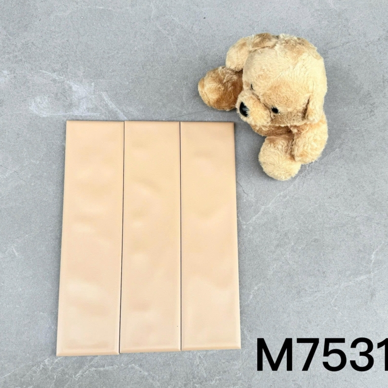 Gạch thẻ cam đất loang 75x300mm – Phá cách & ấm áp AQUA 75319C 