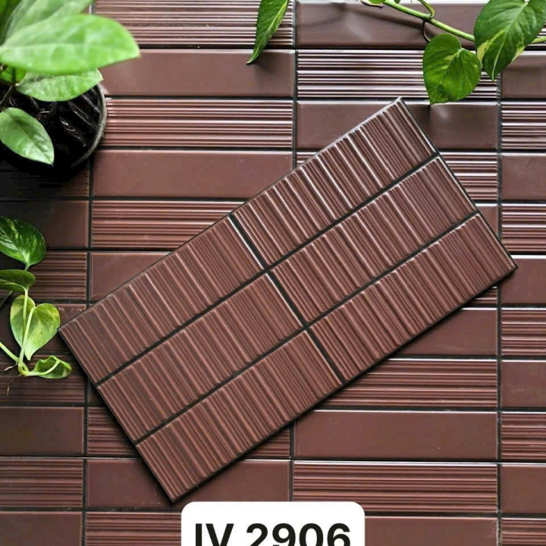 Gạch ITO 20x40cm Nâu Caramel Vân Gỗ Mềm IV 2906