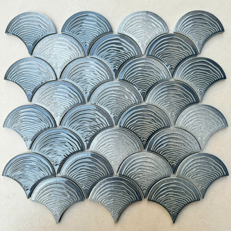 Gạch Vảy Cá MHF 28 Phong Cách Địa Trung Hải 291x305x6mm – Nghệ Thuật & Lãng Mạn