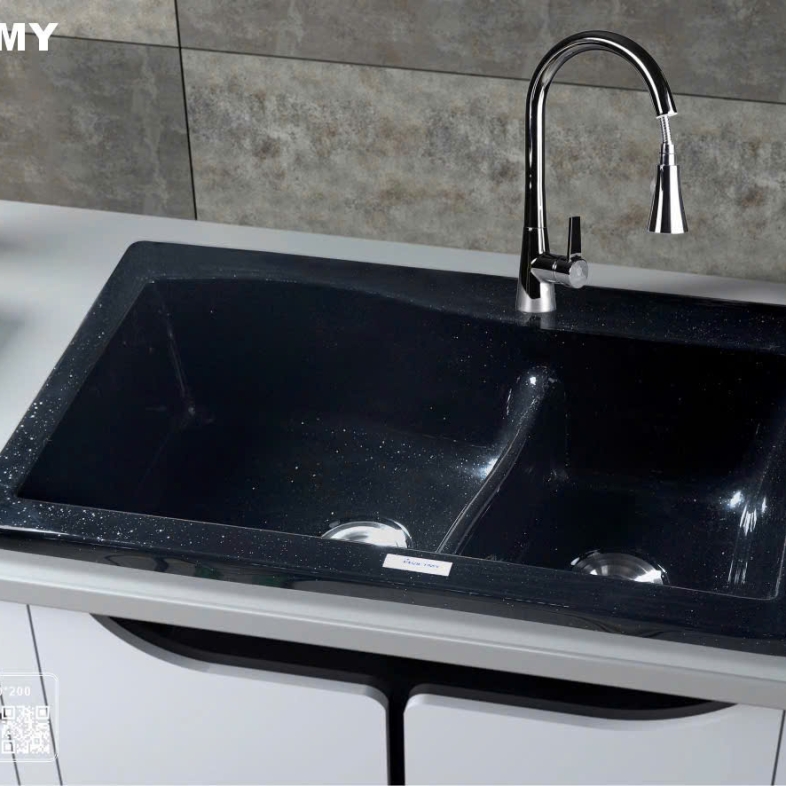 Chậu Đá Rửa Chén Nhân Tạo 2 Ngăn DoubleClassic S2N-12