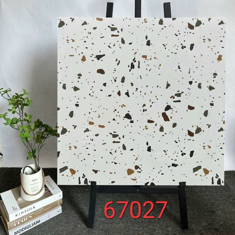 🌿 Gạch Tezzaro 60x60cm BH 67027 – Sắc ấm tự nhiên, điểm nhấn tinh tế cho không gian sống