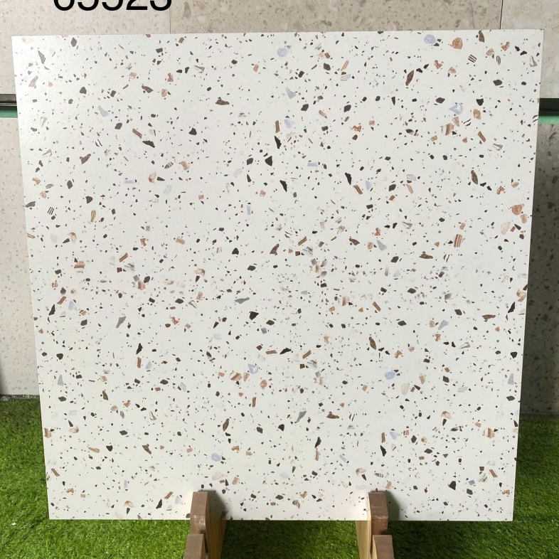 ✨ Gạch Terrazzo Porcelain 60x60 – Mã BH65523 | Sáng tinh tế, thanh thoát tự nhiên