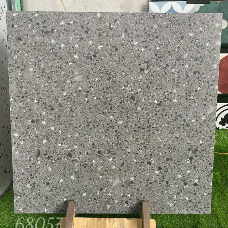 Gạch Tezzaro60x60cm BH68057 – Đá mài xám trầm, đẳng cấp hiện đại cho không gian sang trọng