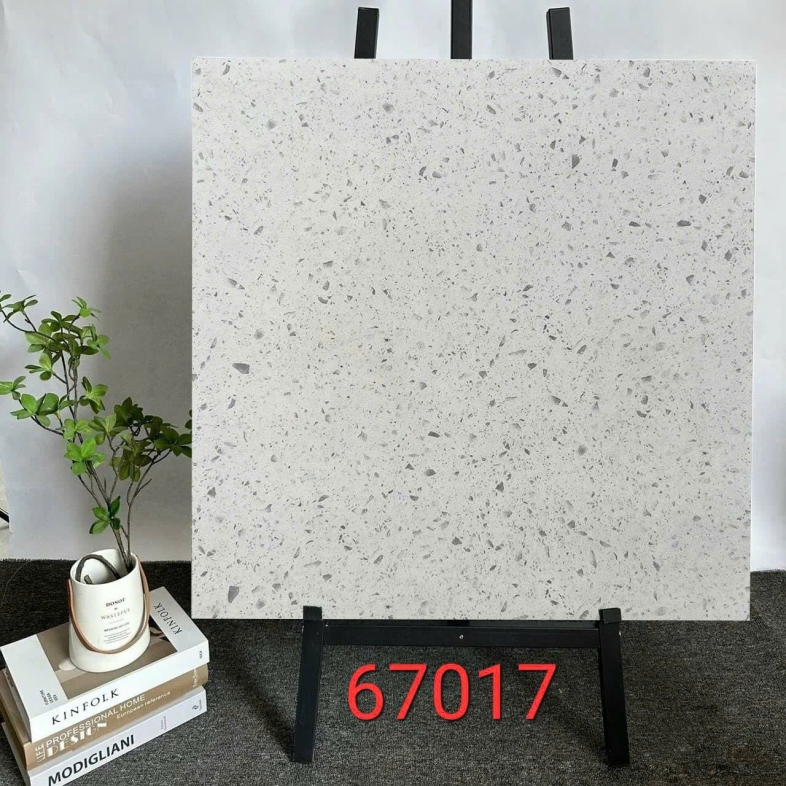 🌿 Gạch Terrazzo Porcelain 60x60 – Mã BH67017 | Đơn giản mà sang trọng vượt thời gian