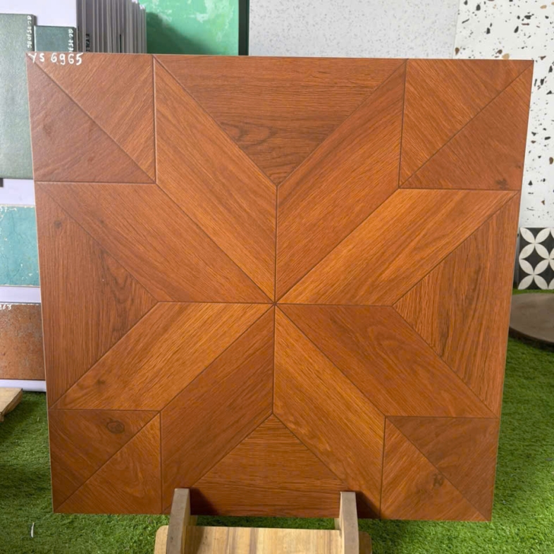 🪵 Gạch vân gỗ City Walnut 60x60cm YS 6965  – Tinh tế trong từng nhịp sống