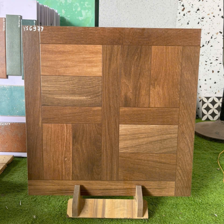 🌿 Gạch vân gỗ Frost Oak 60x60 YS 6977 – Ấm áp giữa sắc lạnh Bắc Âu