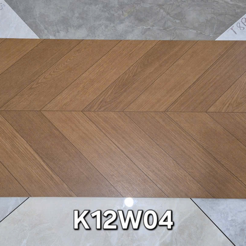 Gạch 60x120cm vân gỗ Heritage Brown K12W04 – Đậm chất Đông Dương hoài cổ